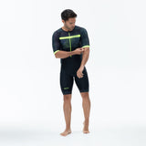 Zone3 Men's Activate Plus Revolution Short Sleeve Trisuit | Black/Green