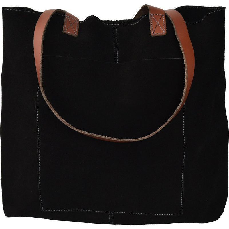 Kiko Leather PCH Suede Tote | Black-731-1