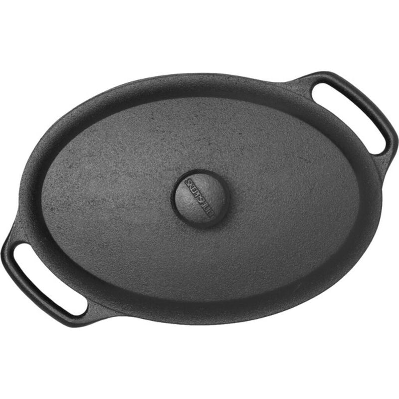 Skeppshult 4L Oval Roasting Dish with Lid | Black
