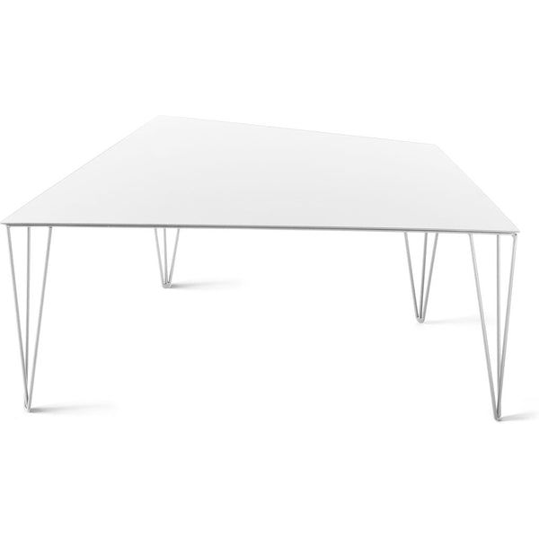 Atipico Chele 68 Trapezoidal Coffee Table | Signal White 7319