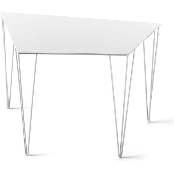 Atipico Chele 59 Trapezoidal Coffee Table | Signal White 7339