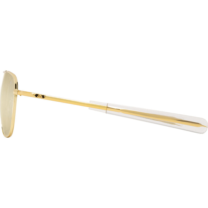 American Optical Original Pilot Gold Sunglasses | Bayonet Temple Style with clear tip Temple