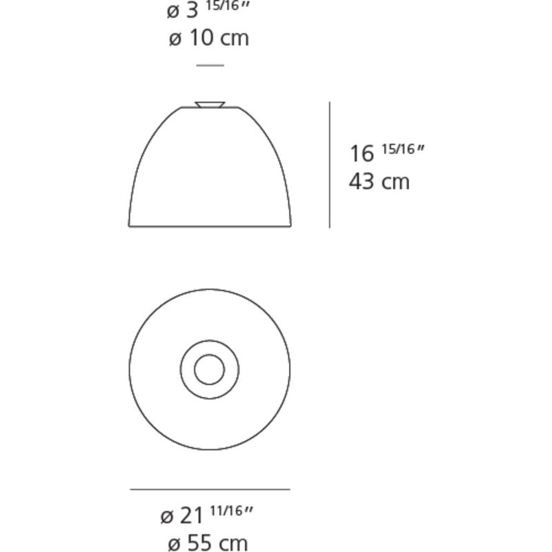 Artemide Nur Max Ceiling Light | 150W E26 120V UL