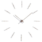 Nomon Merlin 12 N Wall Clock | Chromed Brass/Walnut