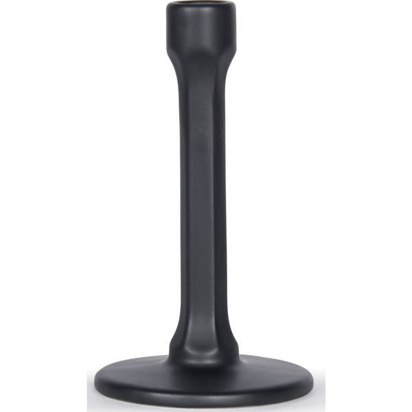 Atipico Esag Single Candle Holder | Satin Black 7601