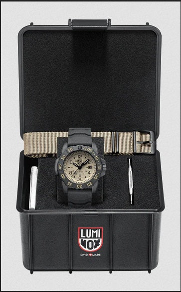 Luminox Navy Seal Foundation 3250 Series Watch Set | Black/Sand