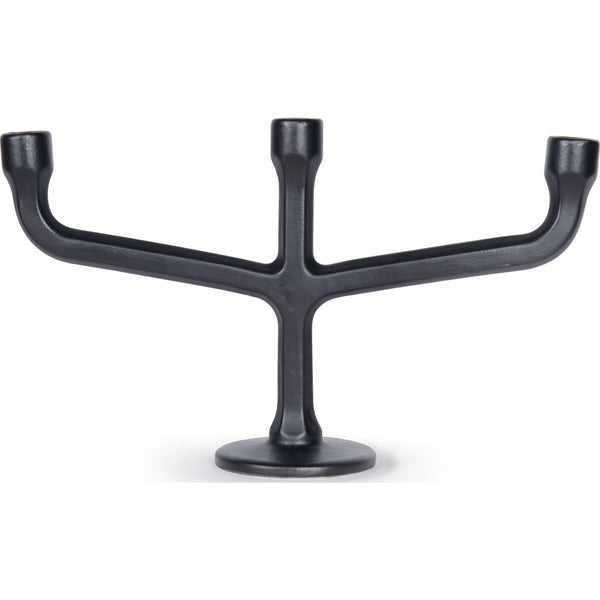 Atipico Esag Triple Candle Holder | Satin Black 7631