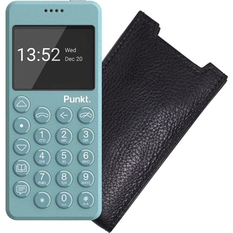 Punkt. MP02 & Leather Case, MP02 New Generation 4G Mobile Phone & Vicus Leather Case for MP02