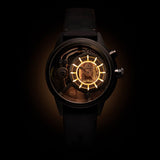The Electricianz the Brown Z - Leather Watch  | Stainless Steel With Brown Pvd, 45mm Case
