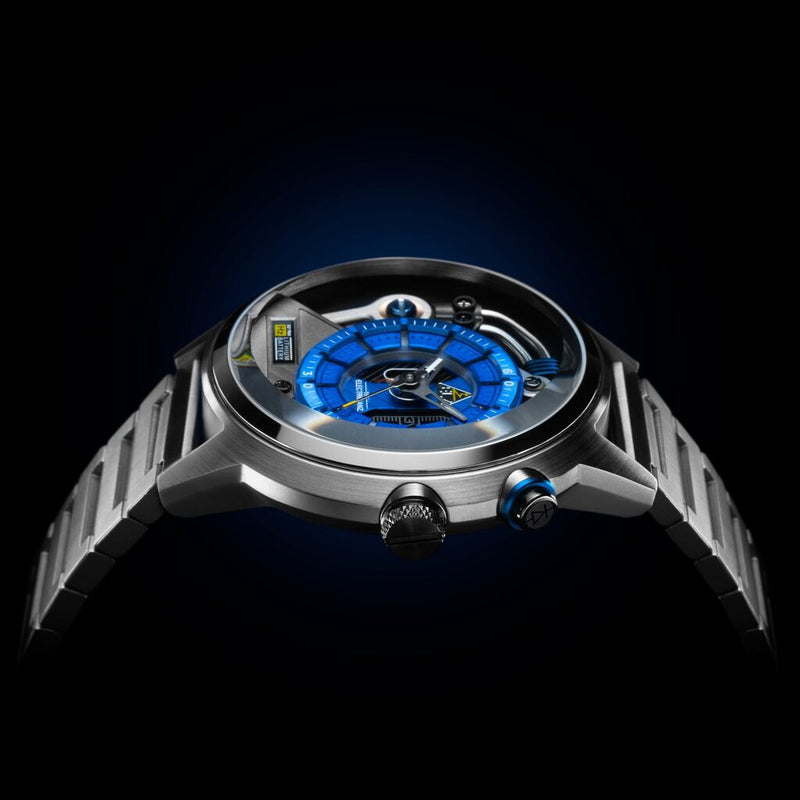 The Electricianz Stone Z - Metal  | Stainless Steel, Gun Pvd Crown & Pusher, 45mm Case