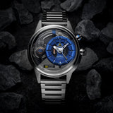 The Electricianz Stone Z - Metal  | Stainless Steel, Gun Pvd Crown & Pusher, 45mm Case