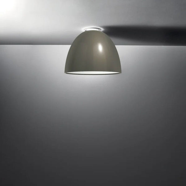 Artemide Nur Gloss Max Ceiling Light | 43W 3000K Dim 0-10V Grey UNV UL