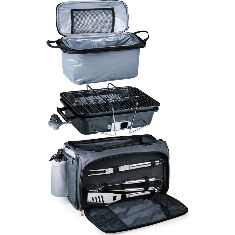 Picnic Time Oniva Vulcan Portable Propane Grill & Cooler Tote w/ Trolley
