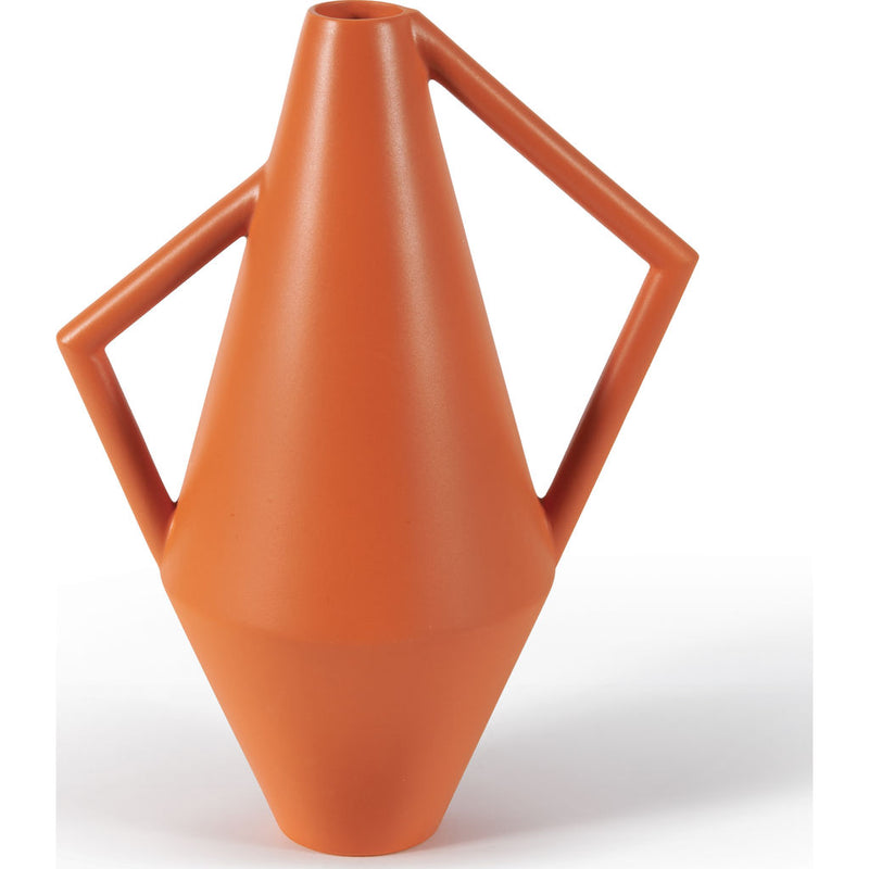Atipico Small Ceramic Kora Vase | Deep Orange 7762