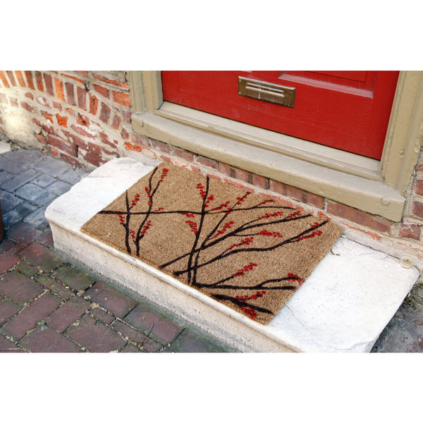 Entryways Winter Berries Doormat | 18 x 30 