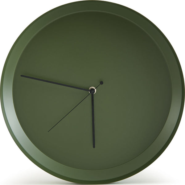 Atipico Dish Iron Wall Clock | Olive Green 7912