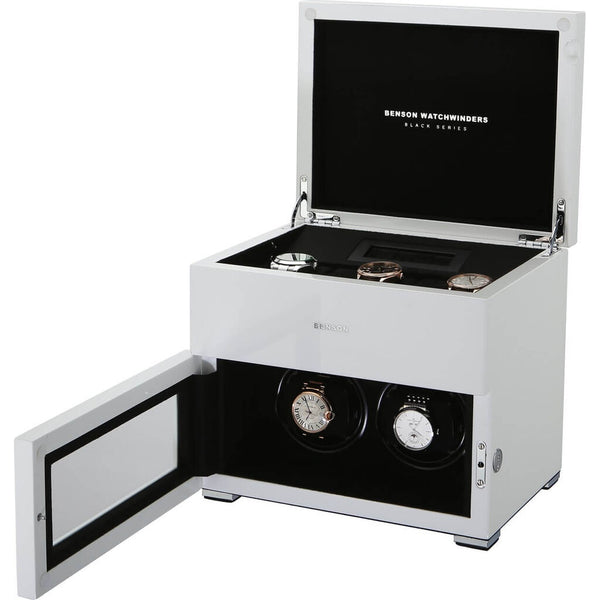 Benson Black Series Double Watch Winder | White
