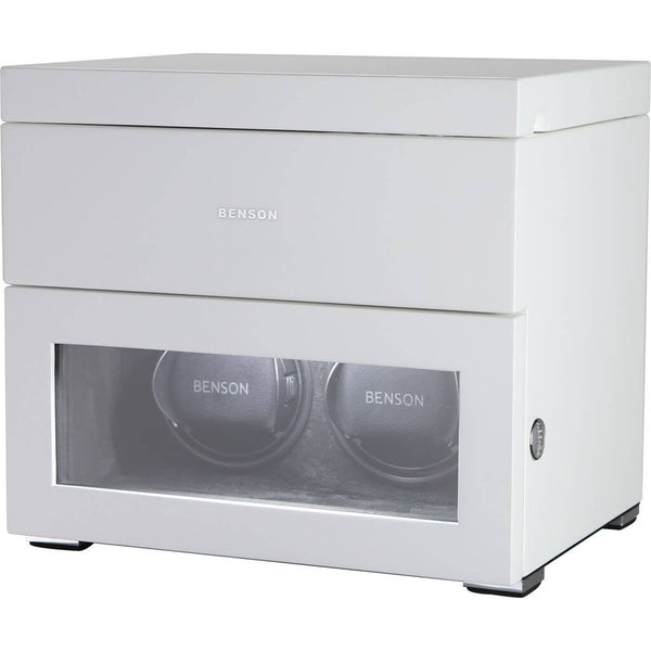 Benson Black Series Double Watch Winder | White