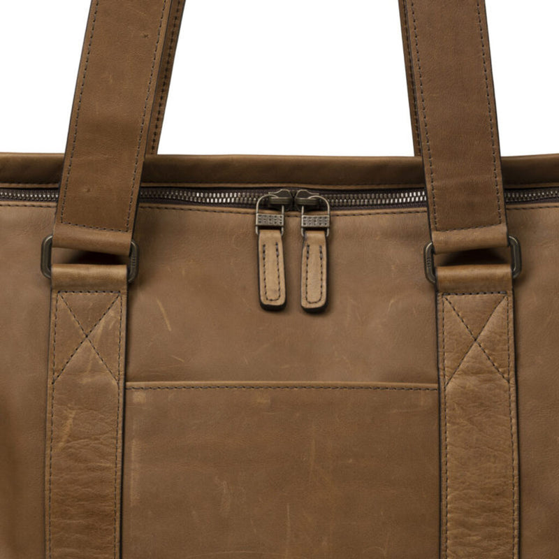 Moore & Giles Reclaimed Zip Tote| Heirloom Oak