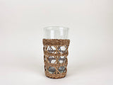 Seagrass Indochine & Rattan Cage Highball | 6 pc Glassware Set