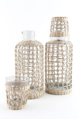 Seagrass Small Cage Tumbler | 6 Pc Glassware Set