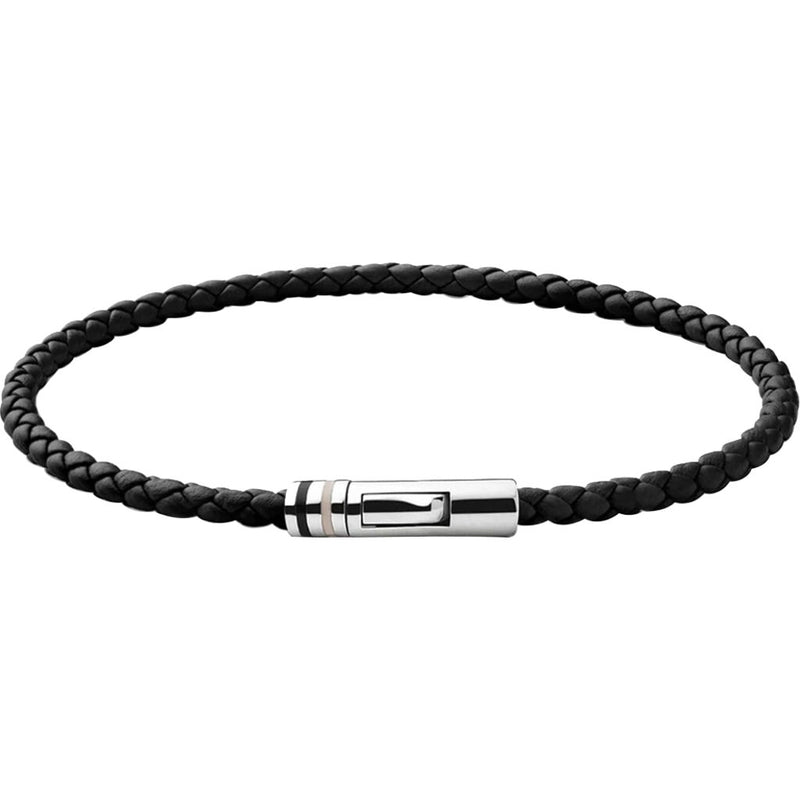 Miansai Mens Juno Leather Bracelet | Sterling Silver