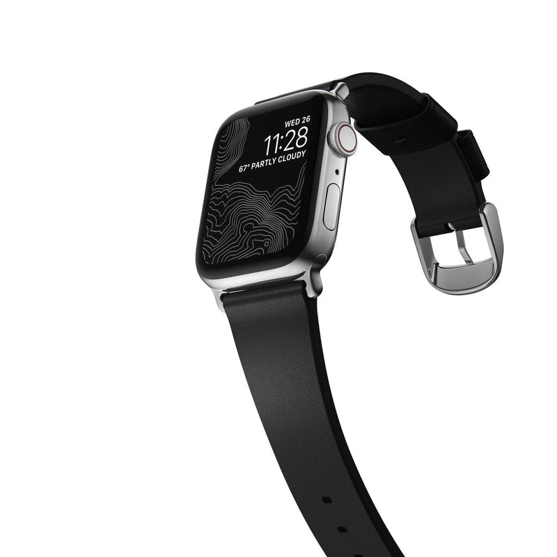 Nomad Modern Slim Apple Watch Leather Strap 40mm / 38mm | Black