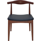 Nuevo Saal Dining Chair | Black Matte