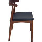 Nuevo Saal Dining Chair | Black Matte