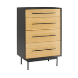 Greenington Santa Cruz 4 Drawer High Chest | Wheat