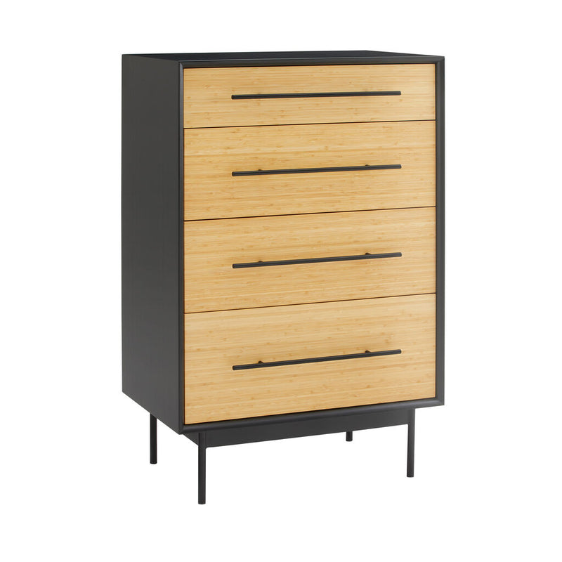 Greenington Santa Cruz 4 Drawer High Chest | Wheat