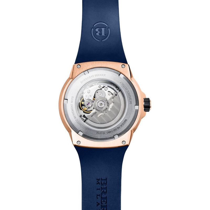 Brera Milano Supersportivo Evo Automatic Watch | Aluminum/IP Navy Blue/Navy Strap