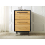 Greenington Santa Cruz 4 Drawer High Chest | Wheat