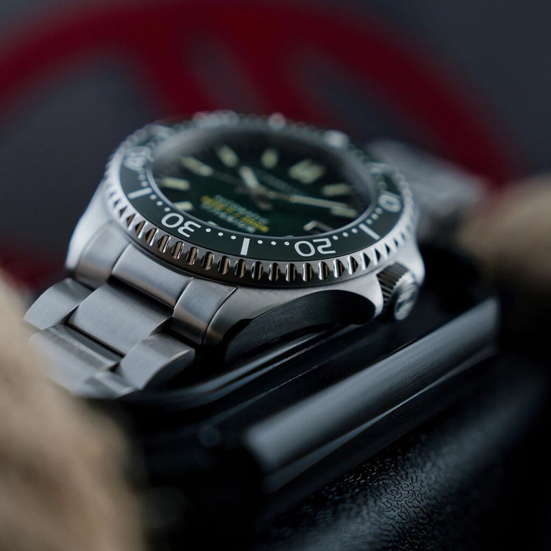 Spinnaker Watch Tesei Titanium Automatic | Black Dial with Titanium Case