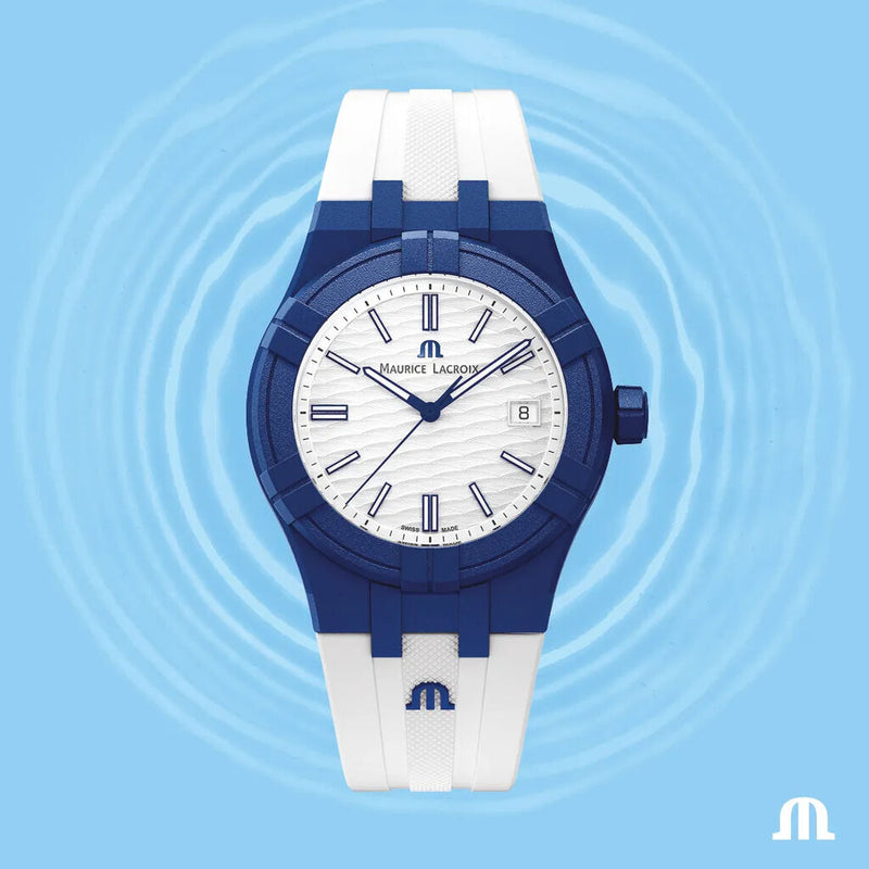 Maurice Lacroix Aikon Tide Watch | White/Navy