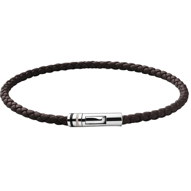 Miansai Mens Juno Leather Bracelet | Sterling Silver