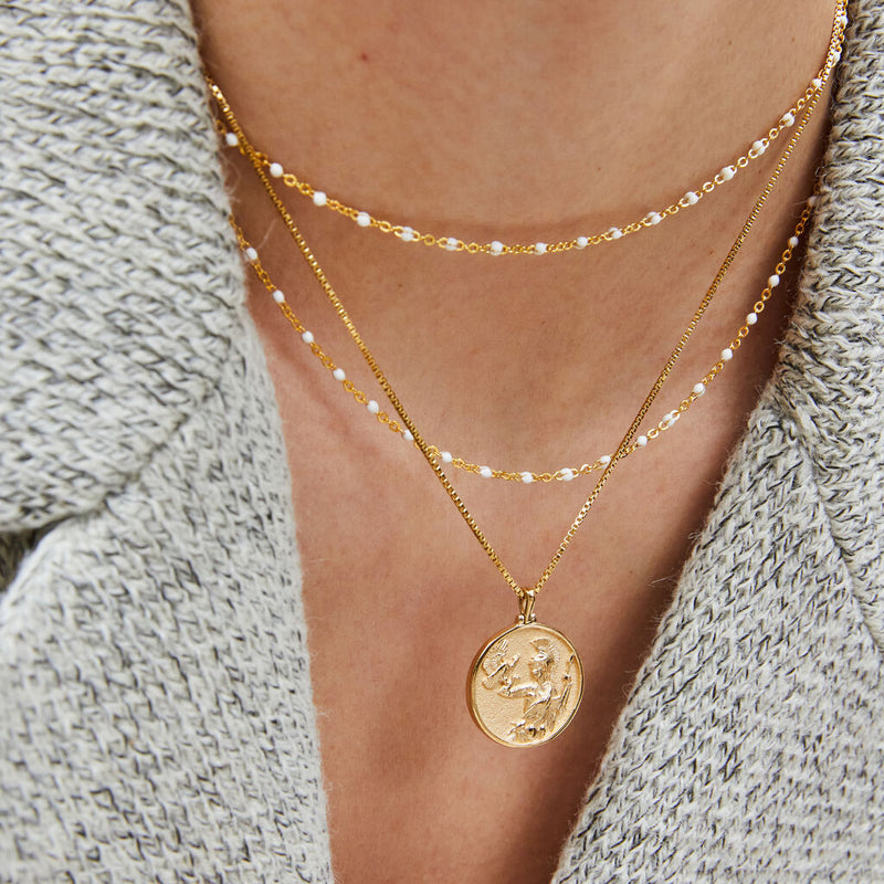 Awe Inspired Athena Necklace | Box Chain