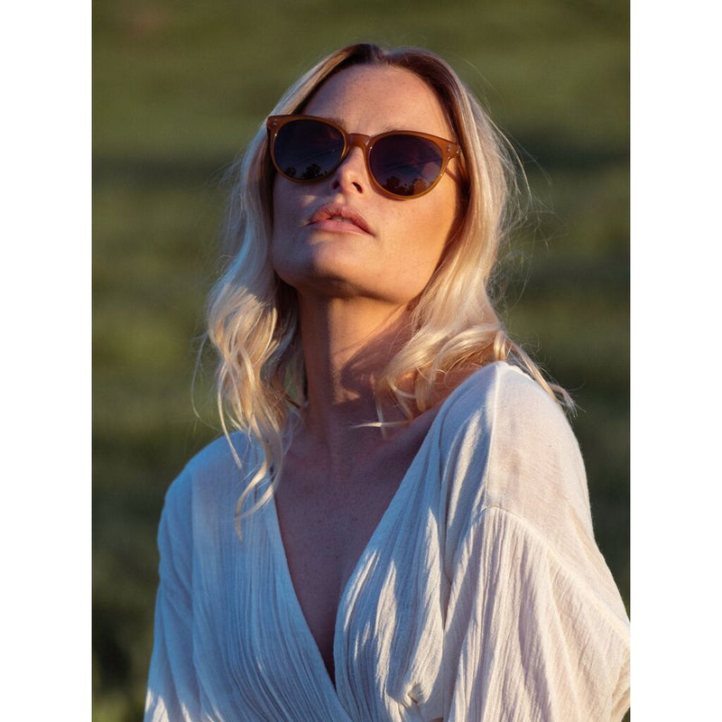 Raen NORIE Sunglasses | Papaya / Vibrant Brown Polarized Size 53