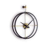 Nomon Dos Puntos NG Wall Clock | Brass/Calabo Wood