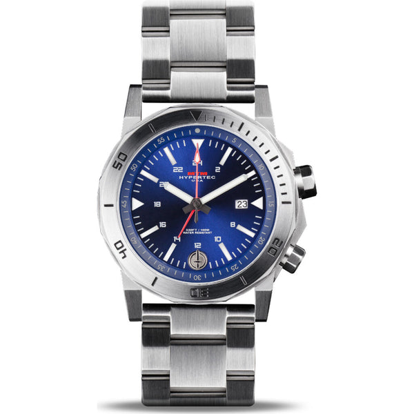 MTM Special Ops H-61 Watch | Silver/Blue/Steel Band