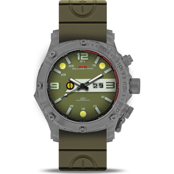 MTM Special Ops Vulture Watch | Grey/Green/Green Rubber II