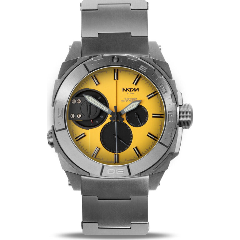 MTM Special Ops US744X Watch | Silver/Yellow/Titanium