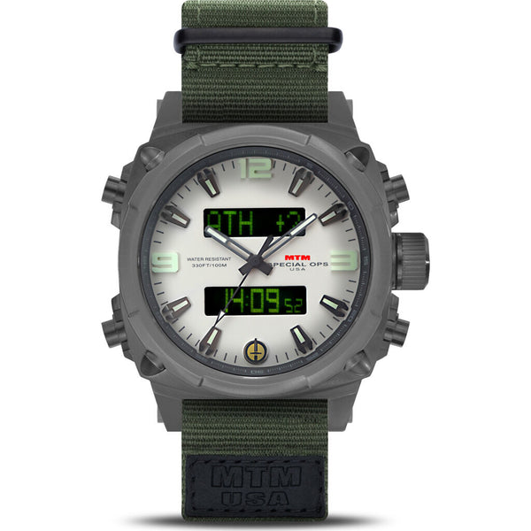 MTM Special Ops Air Stryk II Watch | Gray/Asiiwl/Nylon Green
