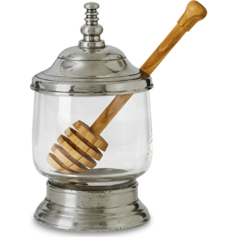 Match Honey Jar w/ Wood Dipper