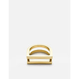 Miansai Square Bar Ring, Gold Plated | Polished Gold