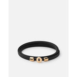 Miansai Nexus Wrap Bracelet, Gold Vermeil | Black