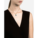 Miansai Mini Dove Pendant Necklace W/Enamel, Gold Vermeil | 18In. Light Blue