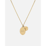 Miansai Mini Dove Pendant Necklace W/Enamel, Gold Vermeil | 18In. Light Blue