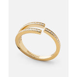Miansai Orbit Ring, Gold Vermeil | Polished Gold/White Sapphire