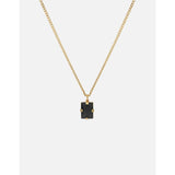 Miansai Lennox Onyx Necklace, Gold Vermeil | Black